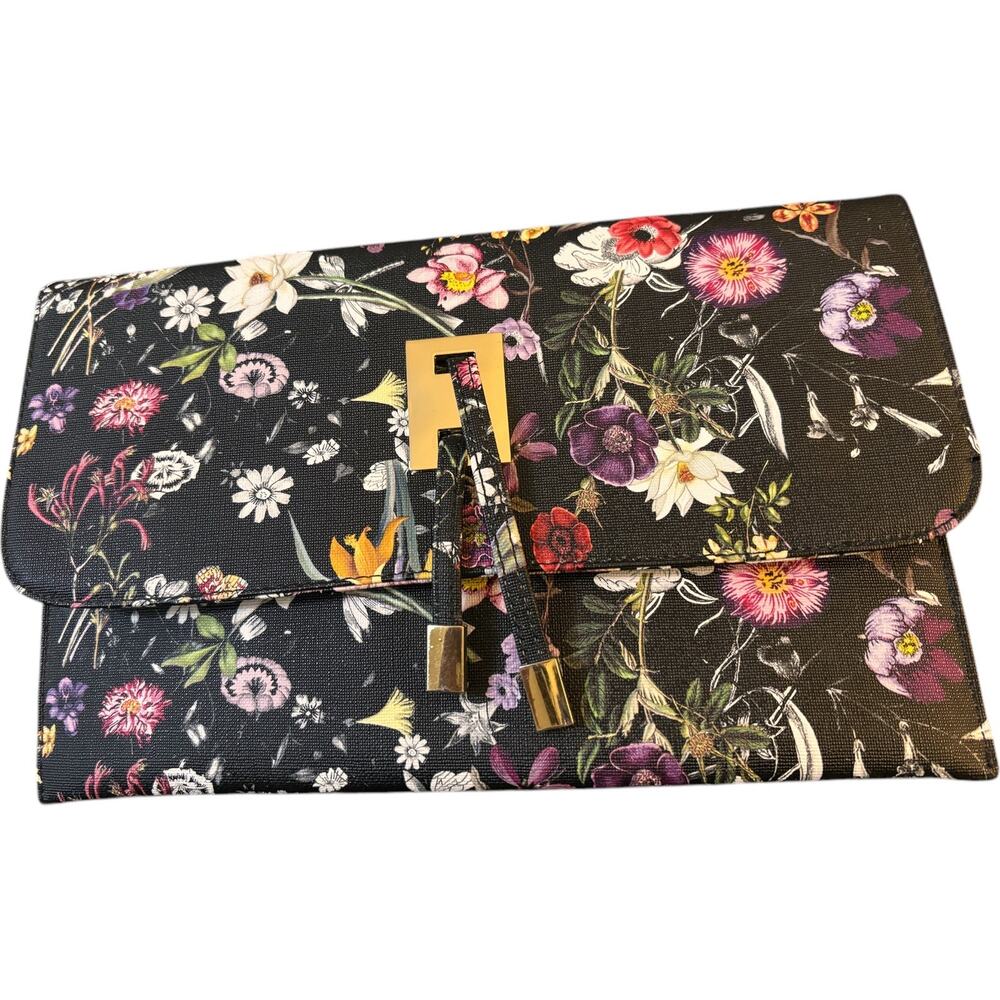 Kelly & Katie Black Floral Crossbody Bag
